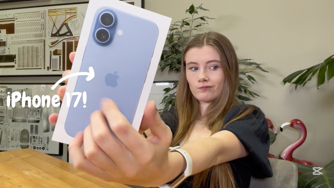 Unboxing My NEW iPhone 17! ☁️Mist Blue💙