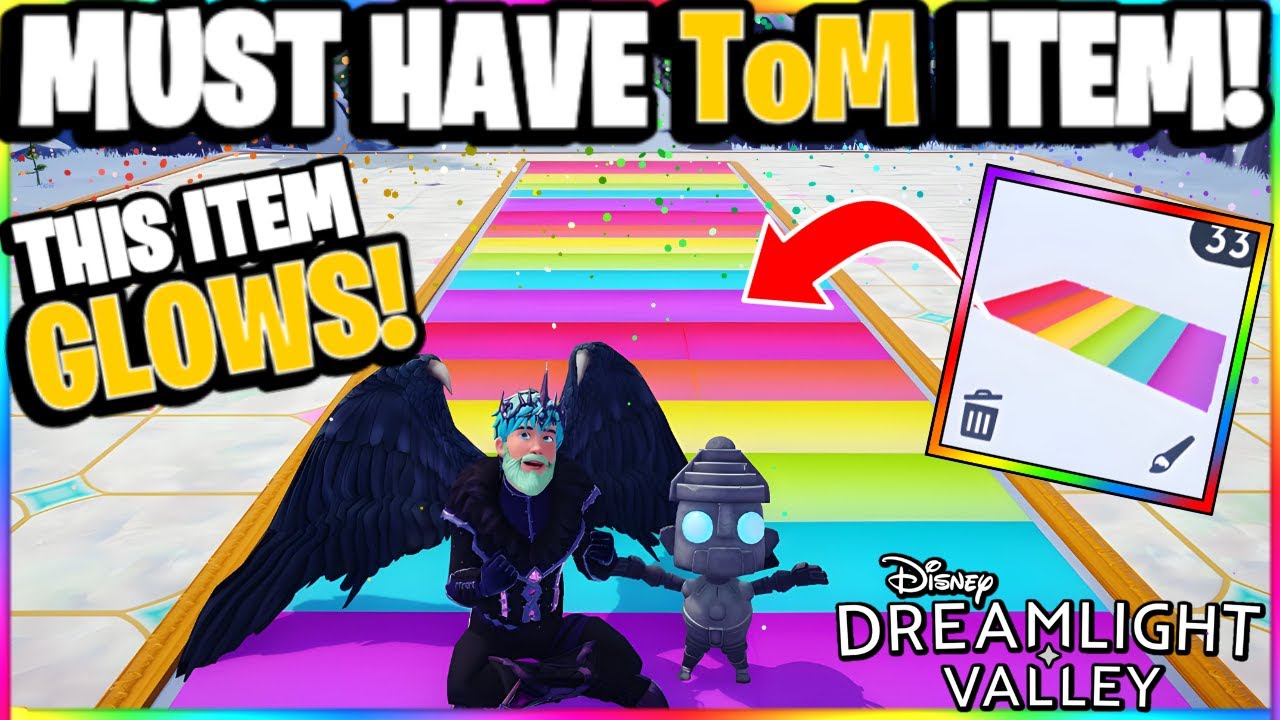 How to MAKE Rainbow Road! This is the BEST ITEM! (ToM Design) | Dreamlight Valley