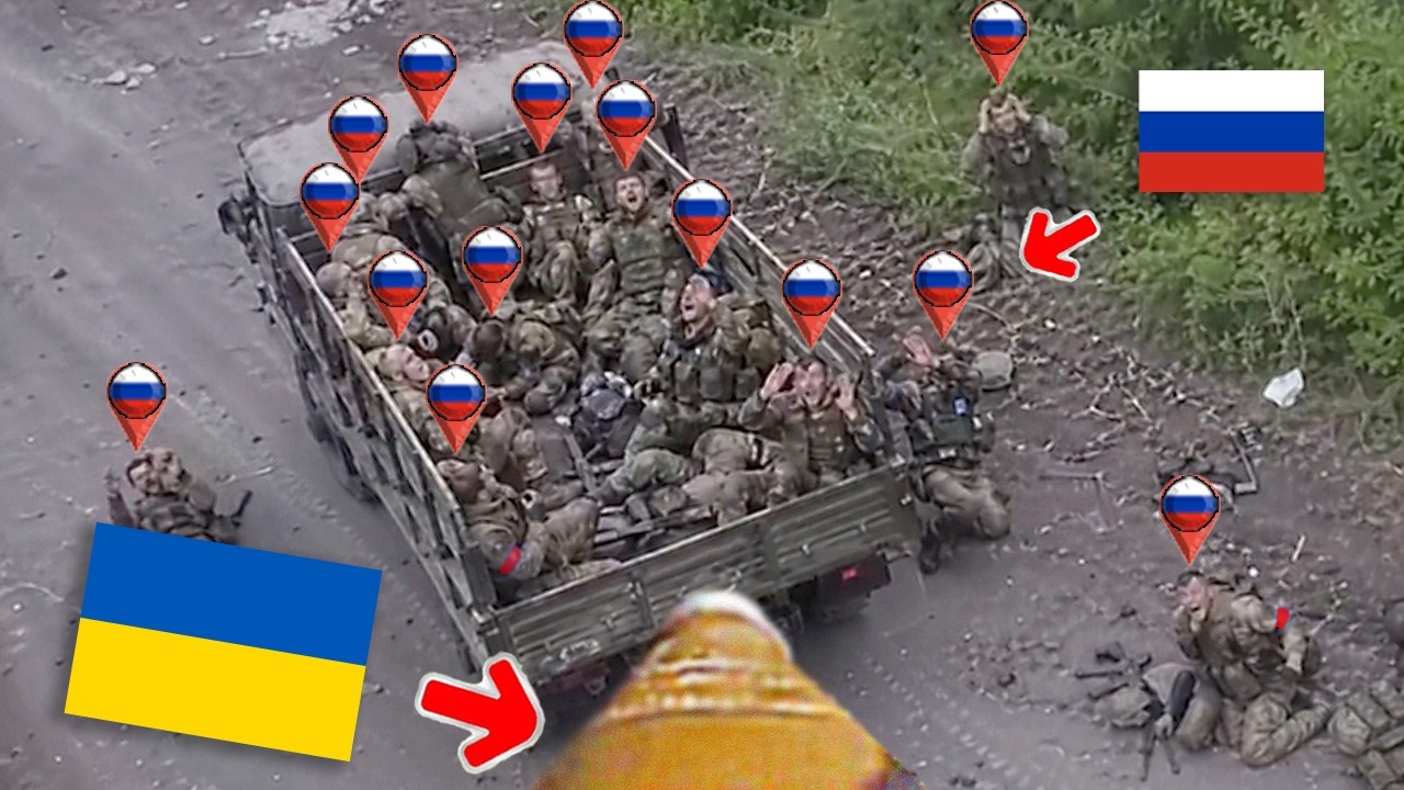 Украинский FPV-дрон заметил грузовик, полный российских солдат! А потом произошло вот что...