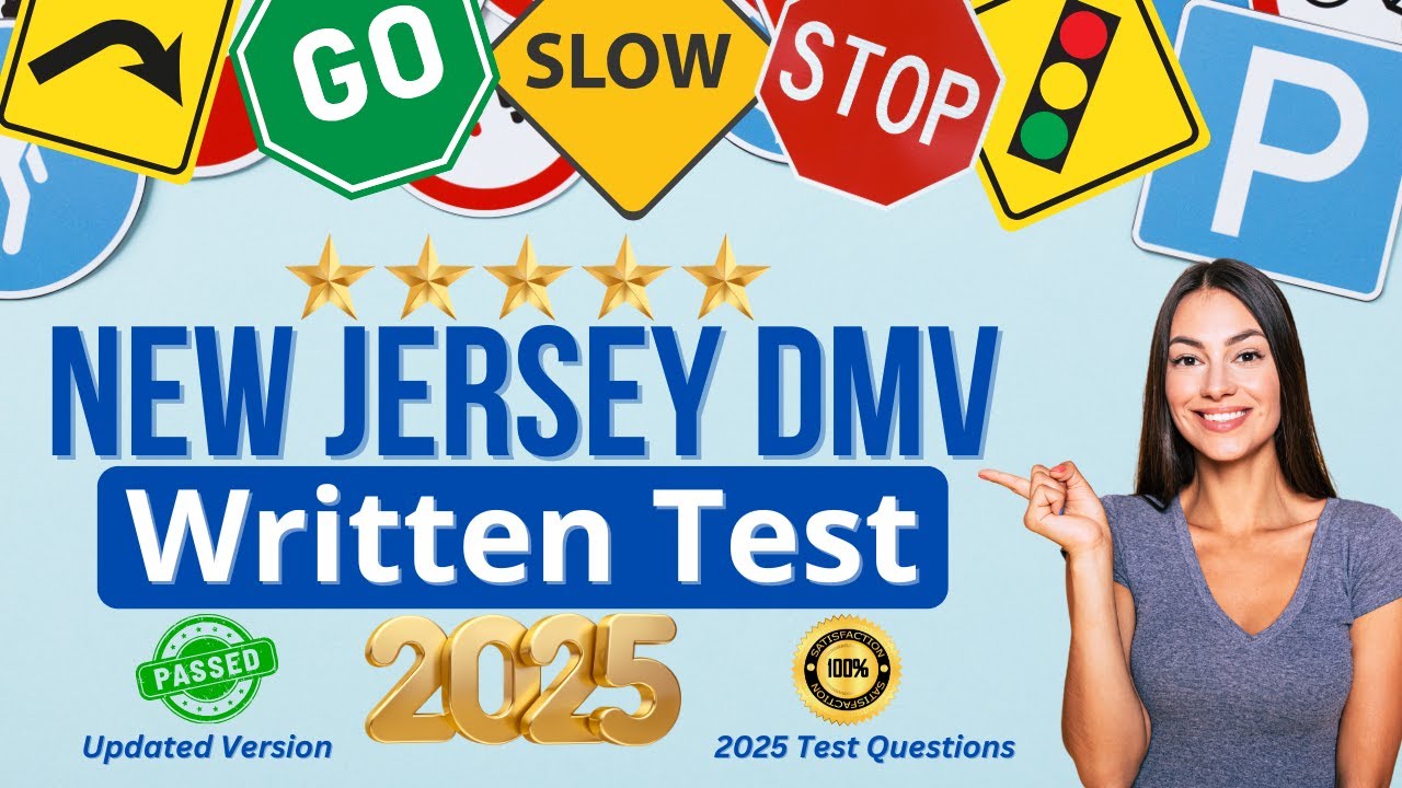 New Jersey Permit Practice Test (50 MUST KNOW Questions & Answers For The NJ 2025 Permit Test)