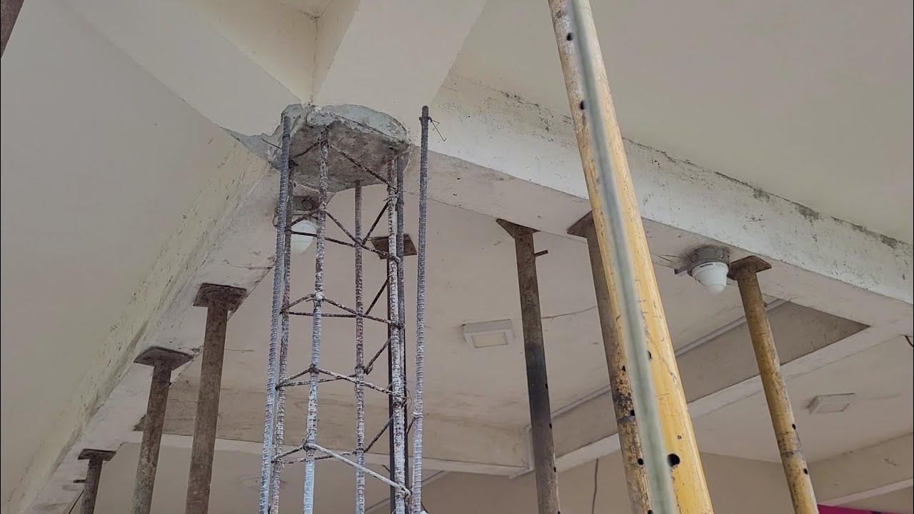 Refuerzo de columnas a una casa de 50 años.