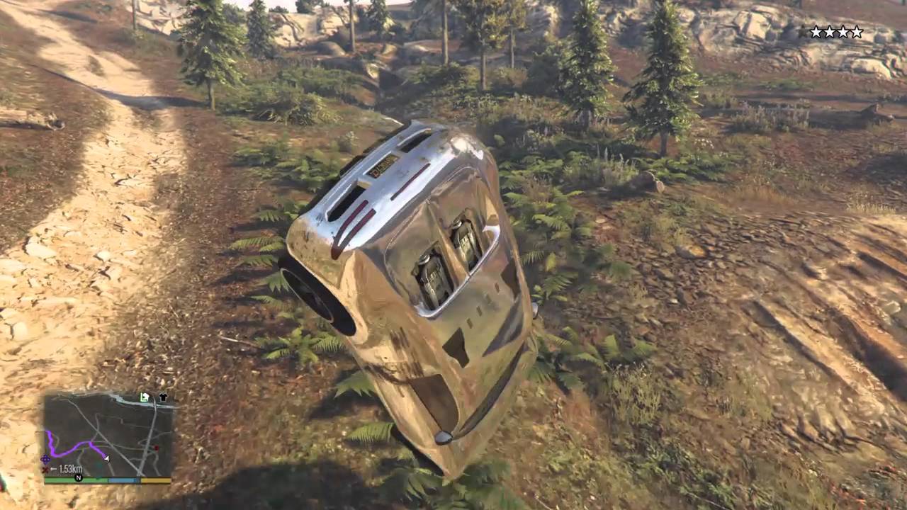 GTA 5.  4 stars police chase