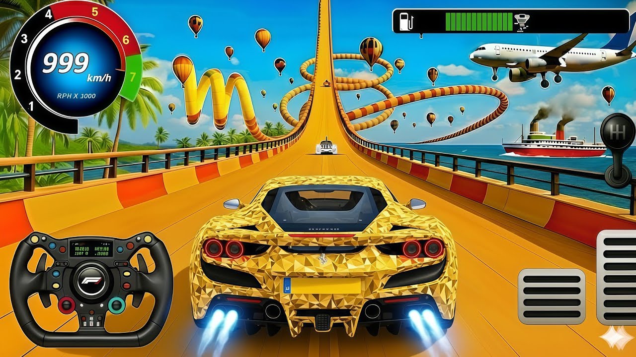 💎 $10,000,000,000 GOLD DIAMOND FERRARI! 🚀 999 KM/H ULTIMATE TEST: GT Car Stunt Master