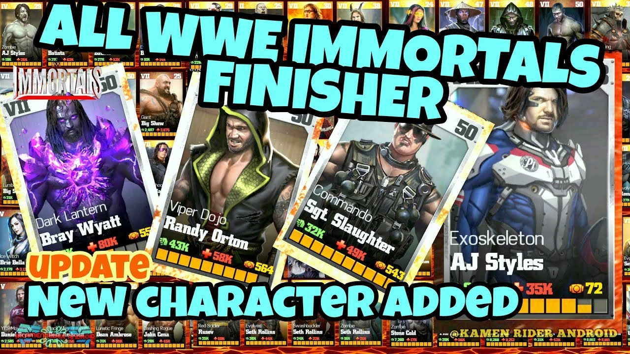 New Character New Attire. All WWE IMMORTALS Finisher. Wrestling Android game gameplay. Updated