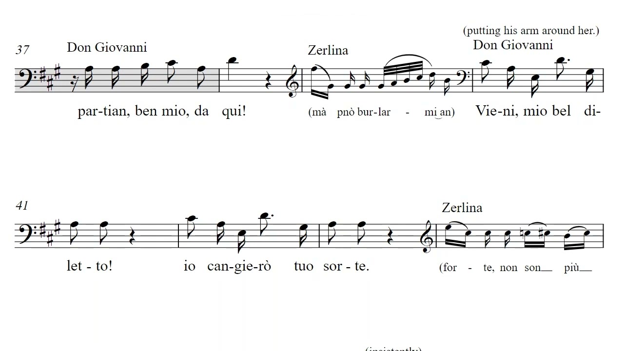[Orchestra Accompaniment] Mozart: Don Giovanni, K527 Act1  Là ci darem la mano [A Key] for Baritone