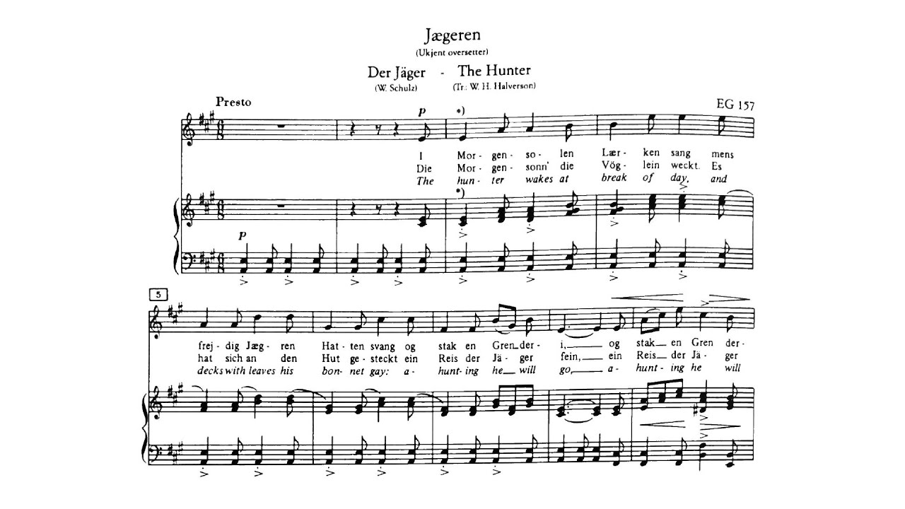 Edvard Grieg - Der Jäger {The Hunter}, EG 157 [With score]