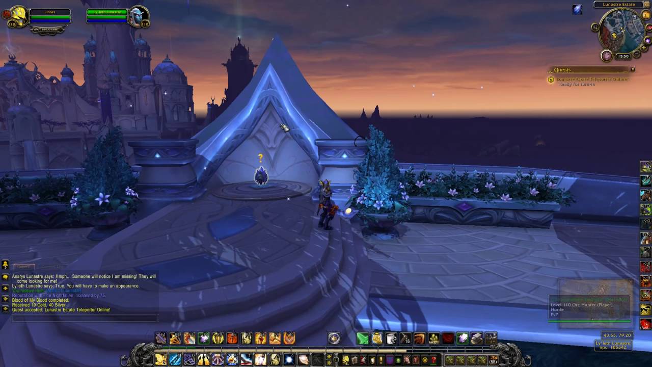 Lunastre Estate Teleporter Online Quest ID 43811 Playthrough Suramar