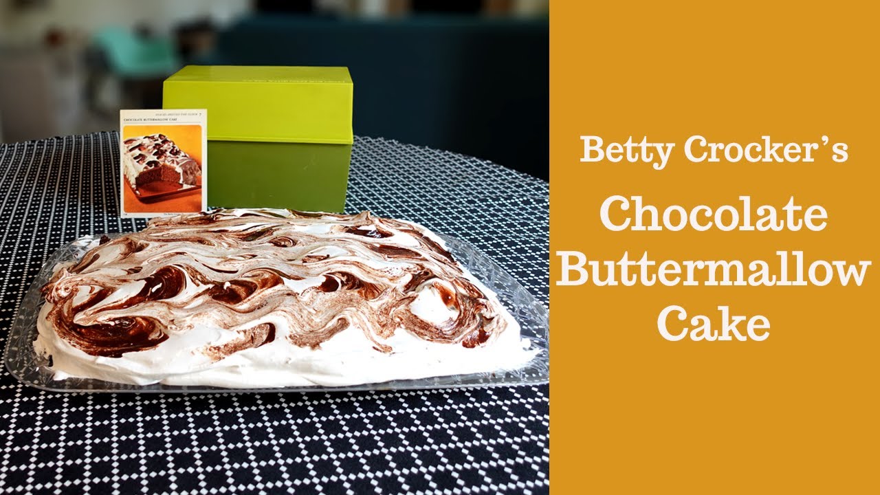 CHOCOLATE BUTTERMALLOW CAKE! Collaboration Video - Vintage Cookbook Review and Recipes