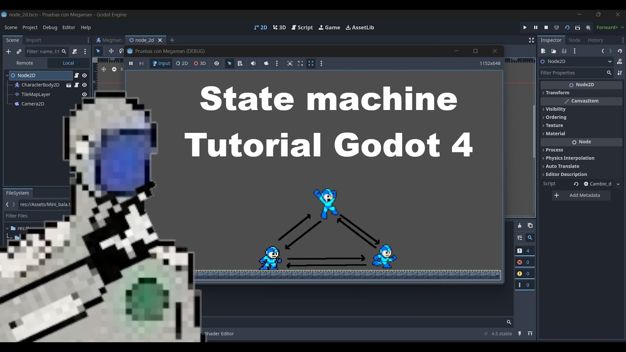 Como hacer un State machine en Godot 4