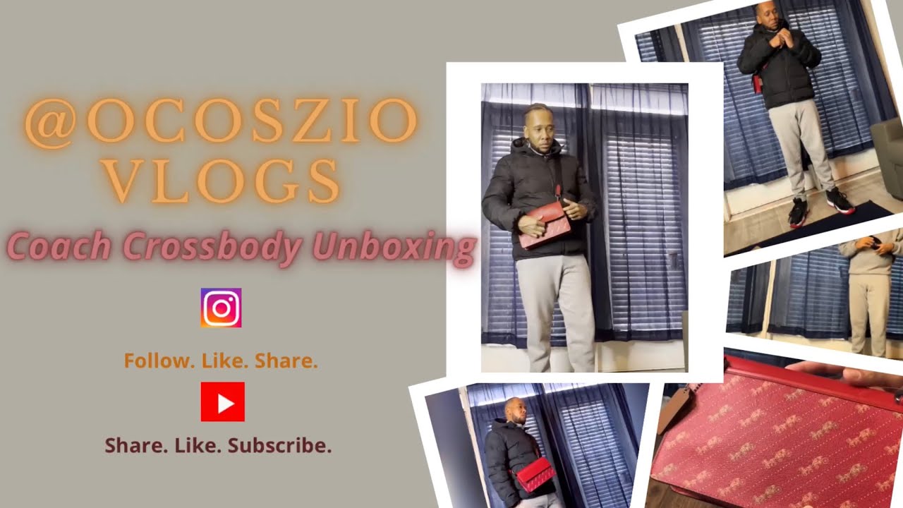 COACH CROSSBODY UNBOXING | COACH OUTLET FINDS | MEN'S CROSSBODY