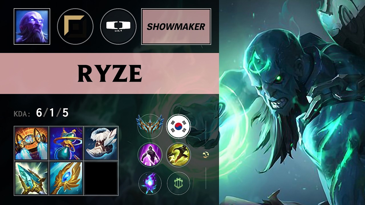(DK ShowMaker) Ryze Top vs Gangplank - KR Challenger Patch 26.12