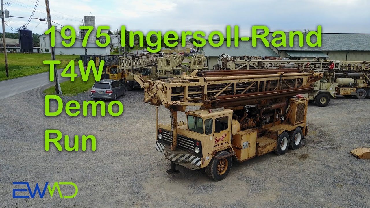 1975 Ingersoll Rand T4W Drill Rig Test Run
