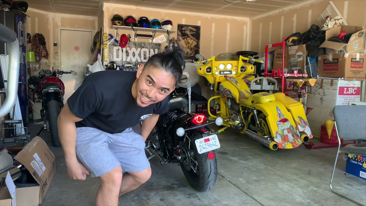 NEW EXHAUST!!! - 2020 #Triumph bobber #BRITISHCUSTOMS turn out exhaust install | Bobber Build Ep 1