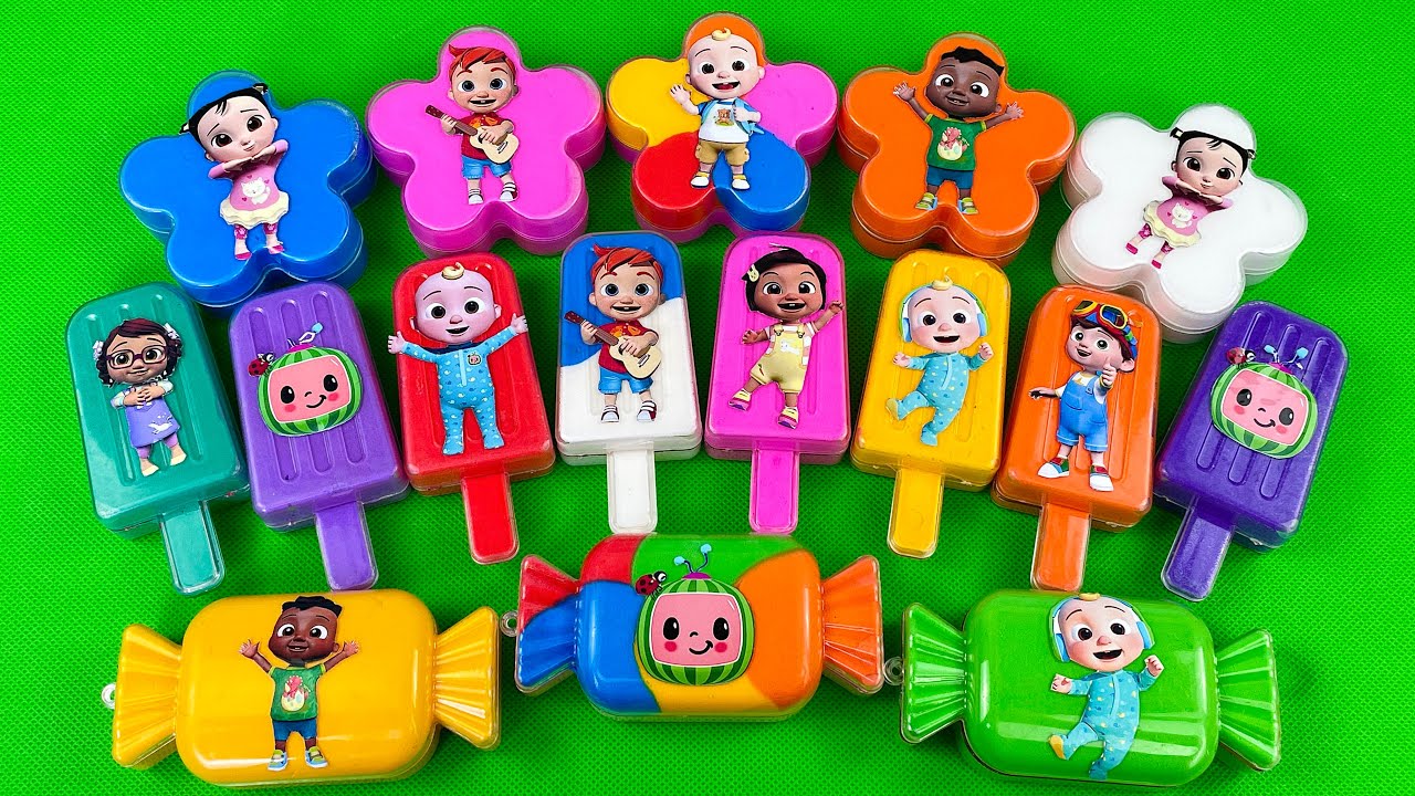 In Park: Looking For Cocomelon With Ice Cream, Candies, Flowers Slime - Satisfying Slime ASRM