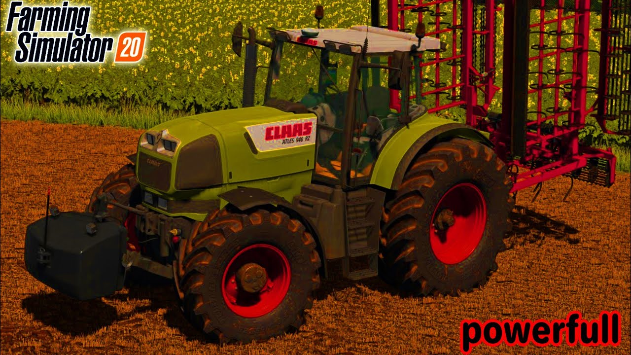 class Altes 900Rz tractor in fs 20 | tractor power test | #fs20mods #class
