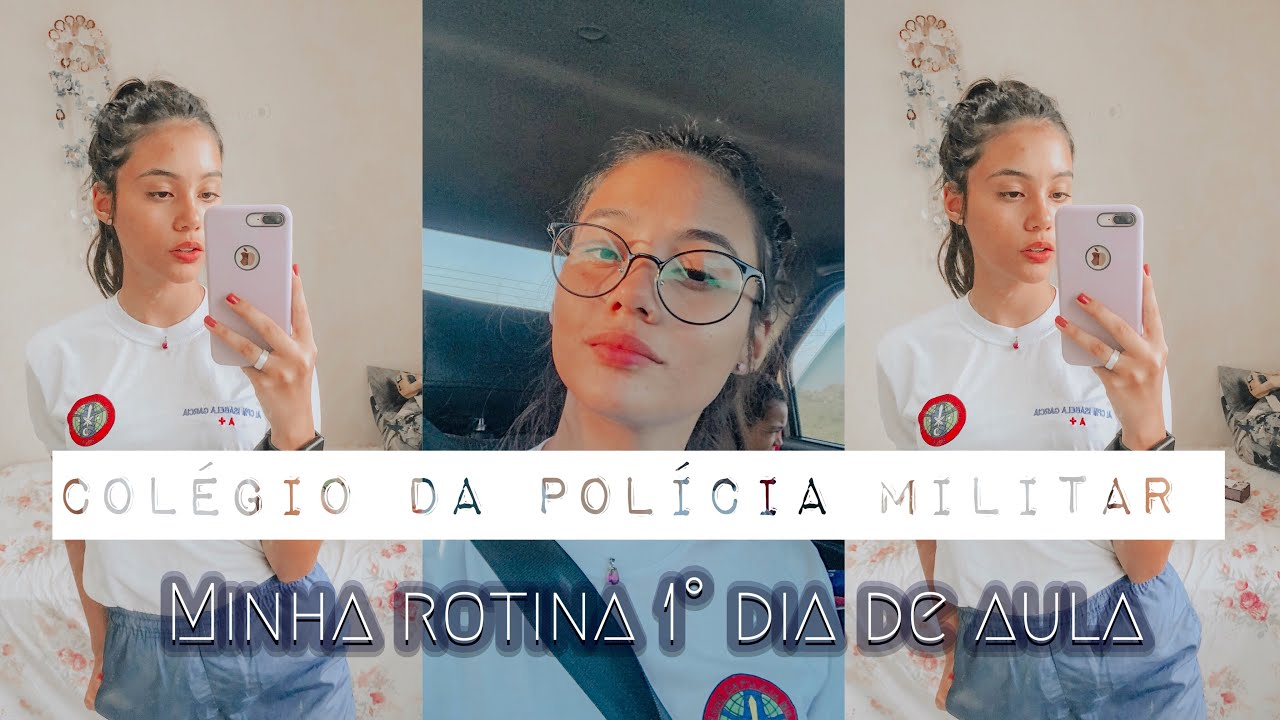 PRIMEIRO DIA DE AULA- COLÉGIO DA POLÍCIA MILITAR