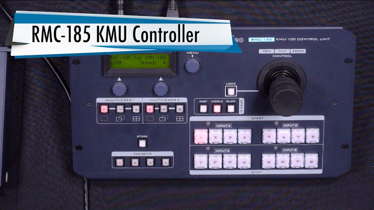 Видеоруководство по Datavideo: Управление KMU-100 с помощью RMC-185