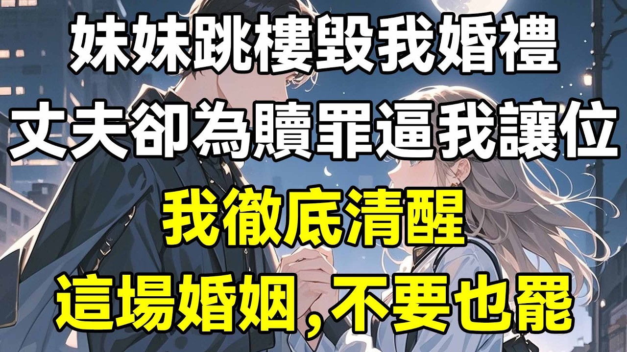 妹妹跳樓毀我婚禮，但丈夫卻為贖罪逼我讓位，我徹底清醒，這場婚姻，不要也罷