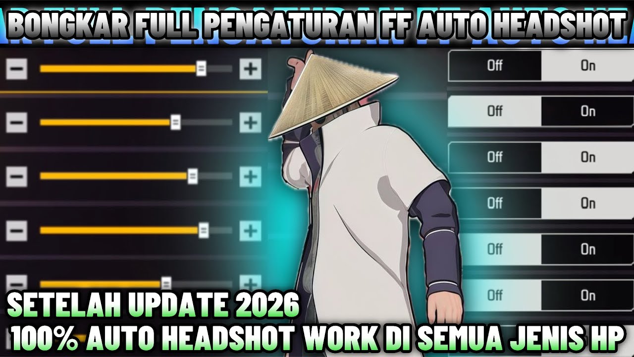 BONGKAR SETTINGAN SETELAH UPDATE 2026⚙️📲FULL PENGATURAN FF AUTO HEADSHOT TERBARU WORK SEMUA HP