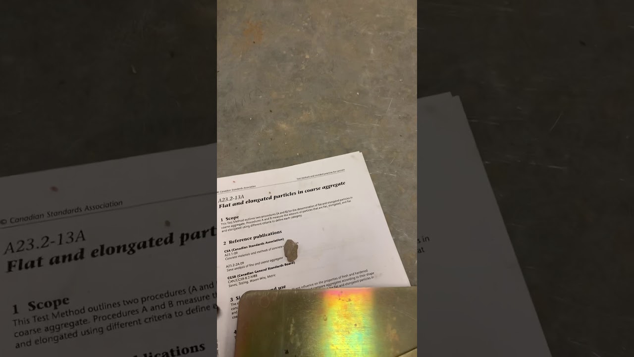Flat and Elongated test procedure 13A