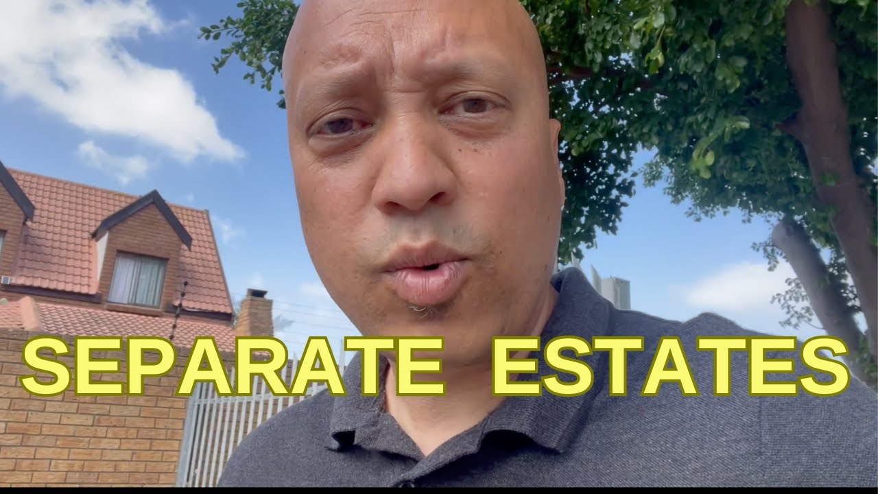 What happens to the estate if the deceased was married out of community of property?