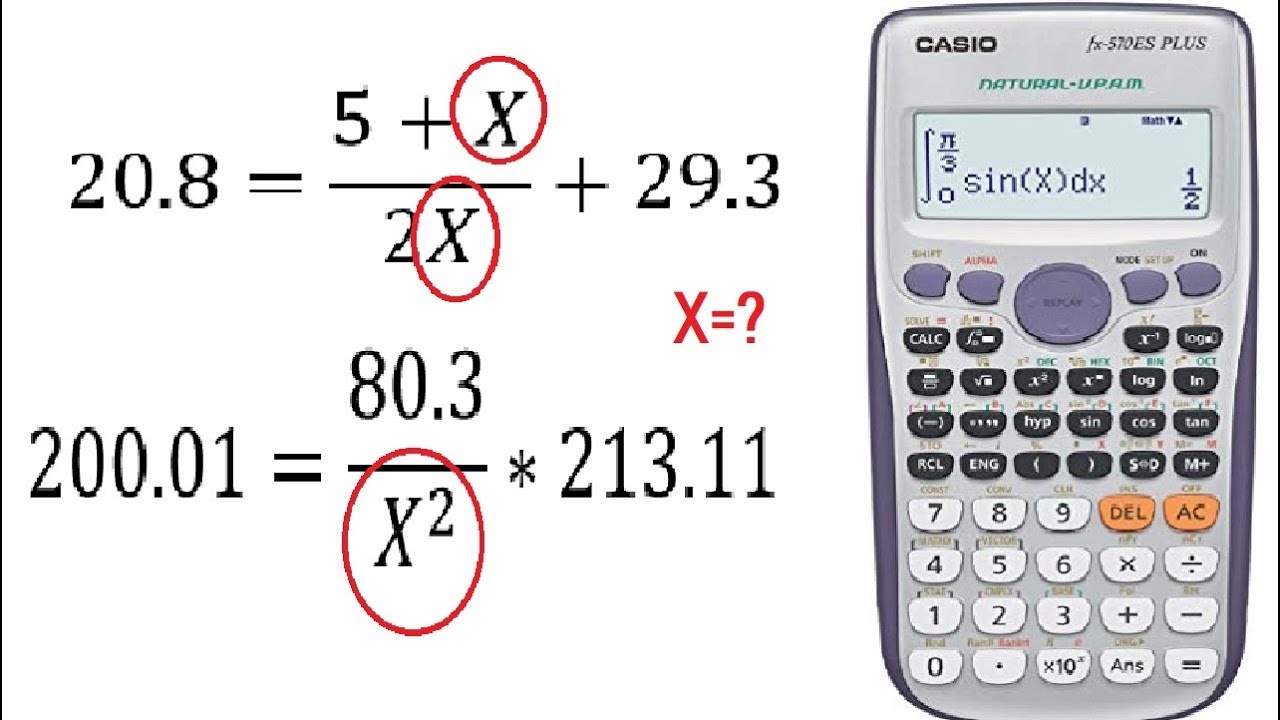 COMO RESOLVER UNA ECUACIÓN EN LA CALCULADORA fx-570