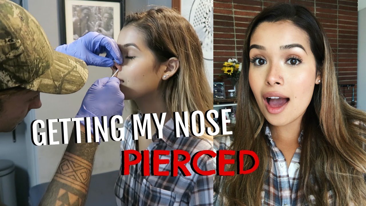 GETTING MY NOSE PIERCED!! | ItsMandarin