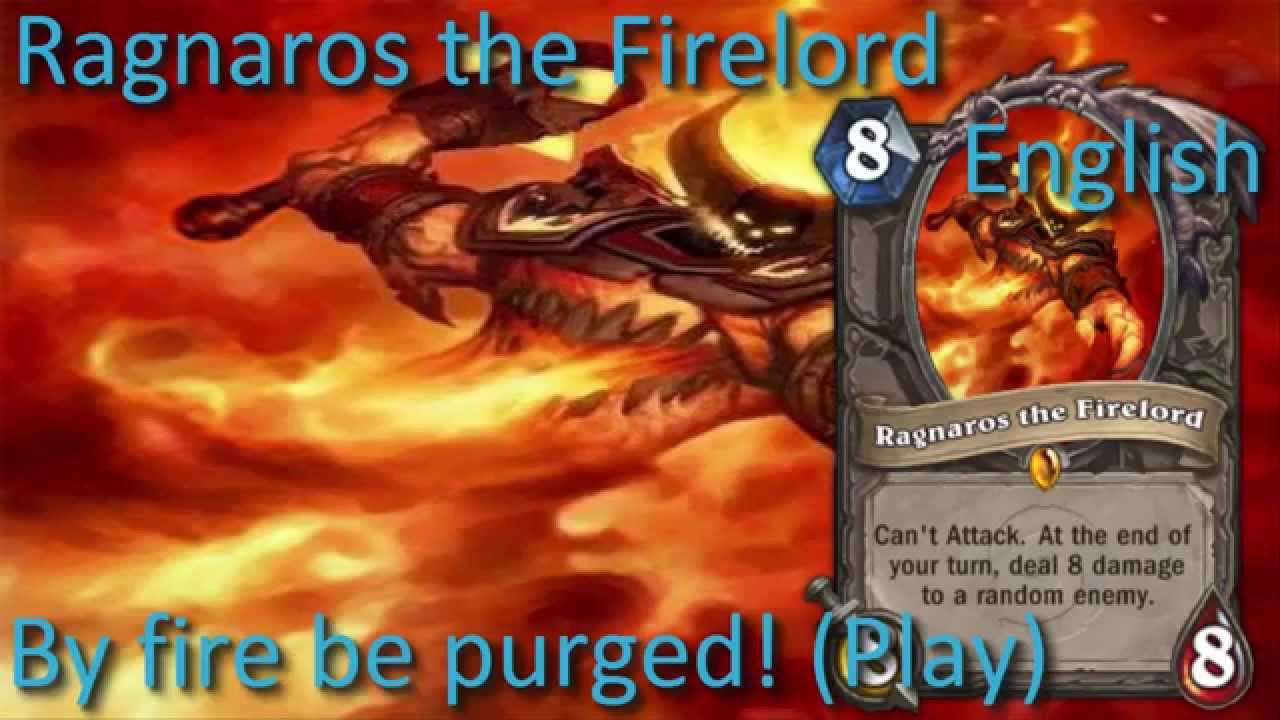 Ragnaros card sounds in 12 languages -Hearthstone✔