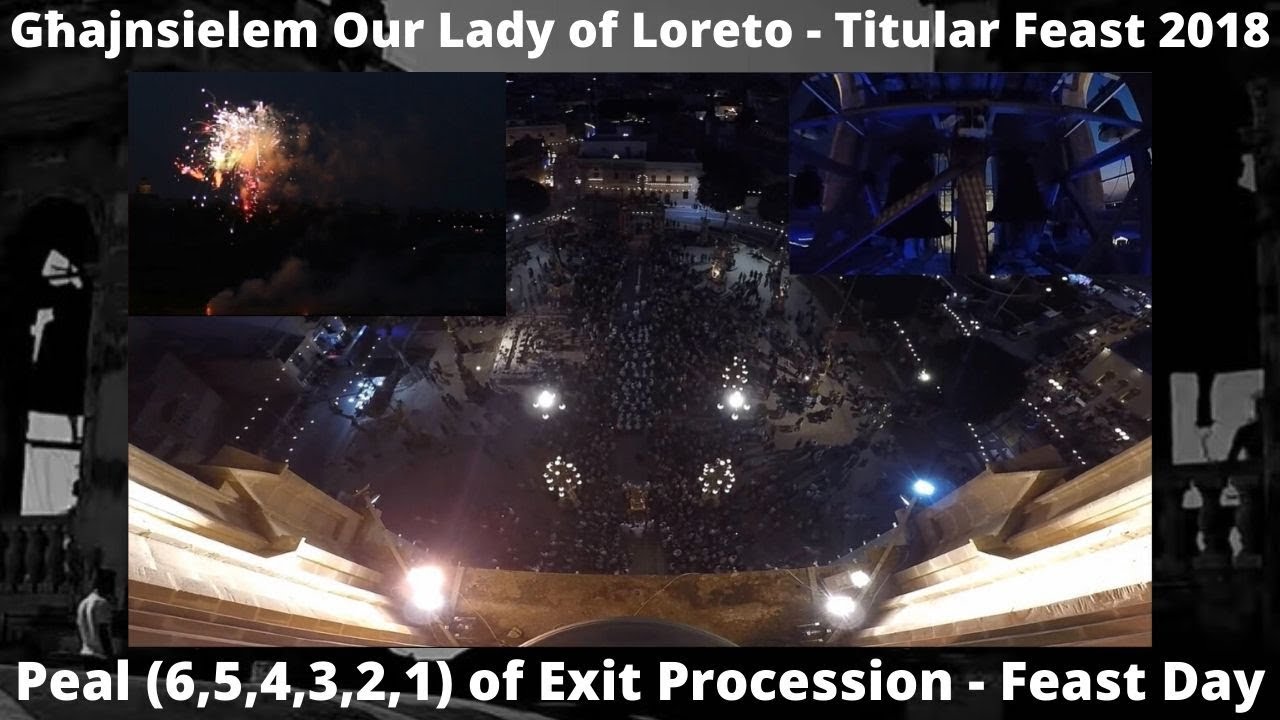 Ħruġ il-Purċissjoni (2018 - 6 - 1) - Għajnsielem Madonna ta' Loreto - Festa Titulari - 6 Qniepen