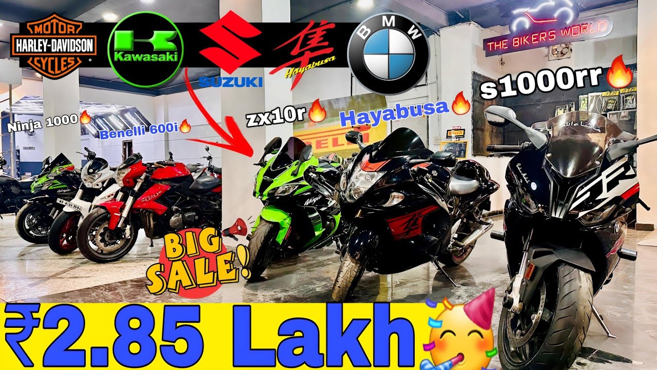 Superbike Mega Sale ₹2.85 Lakh 🥳 Hayabusa, s1000rr, zx10r | Second Hand Superbikes in Delhi #zx10r