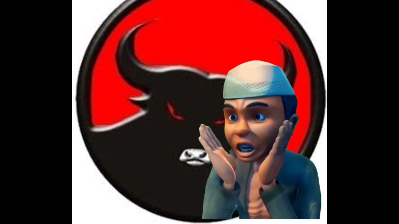 meme wuiiih mengerikan versi banteng merah 🗿
