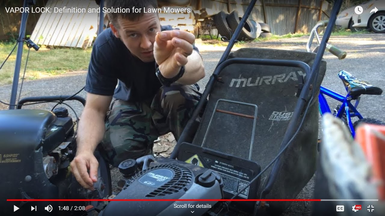 Why Gas Caps Go Bad | Solves Lawn Mower Surging/ Cutting Out Issue After 5 Minutes | Puncture Method