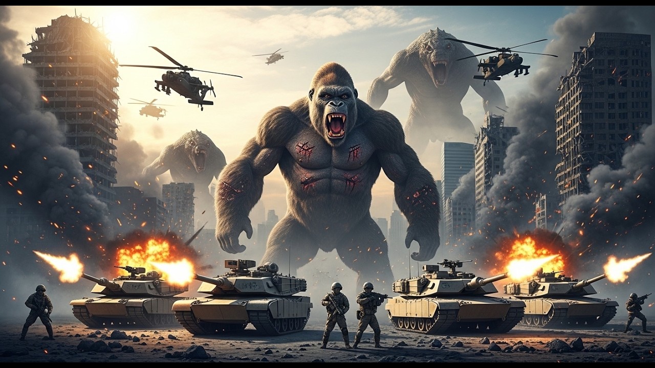 THE BATTLE FOR SURVIVAL: KING KONG & THE US ARMY AGAINST MONSTERS PART 3 - FULL HD