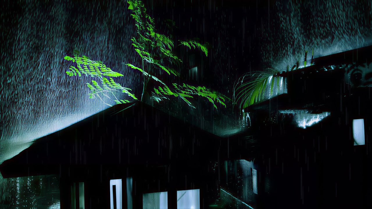 10 Hours of Gentle Rain on a Tin Roof | All-Night Sleep Ambience