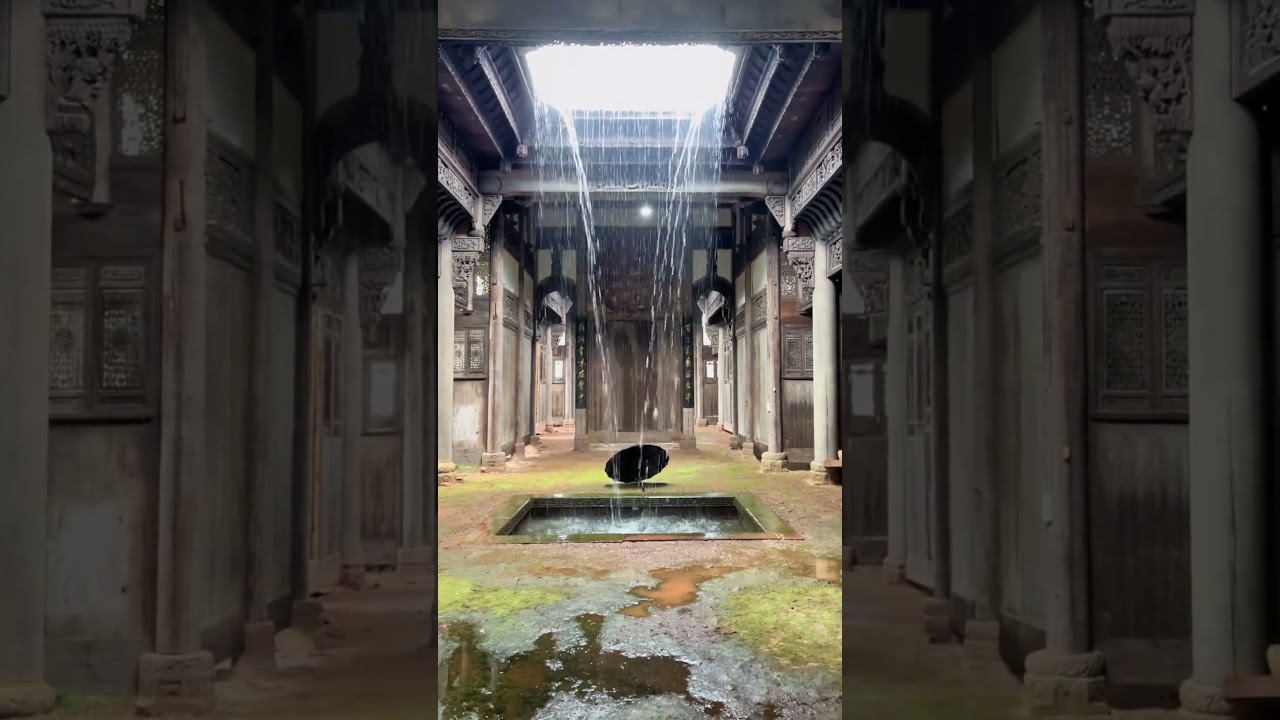 Chinese traditional courtyard :The  old house will not be flooded forever #renovation#village