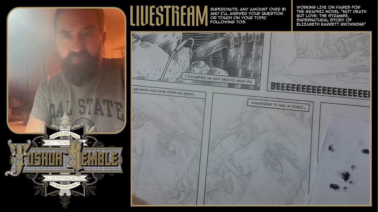 Chill Art  Stream, Let's Make Comics! - Joshua Kemble Livestream 451