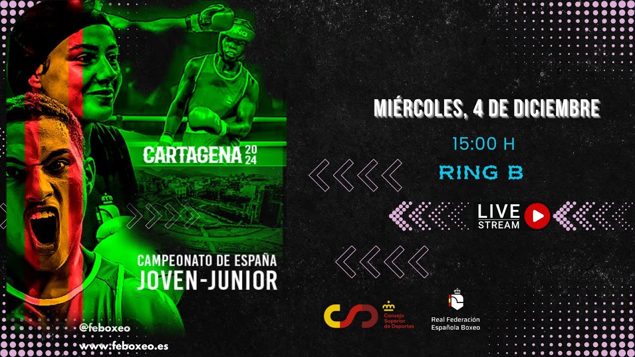 CARTAGENA SEDE DE DOS CAMPEONATOS DE ESPAÑA DE BOXEO: ADAPTADO Y JOVEN & JUNIOR