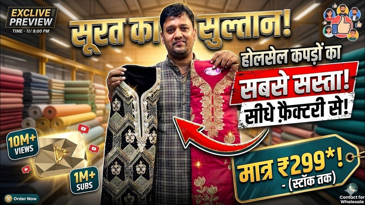 2026 Ramzan Ka Dhamaka! 🔥 100% Original Heavy Suits Wholesale | Direct From Factory