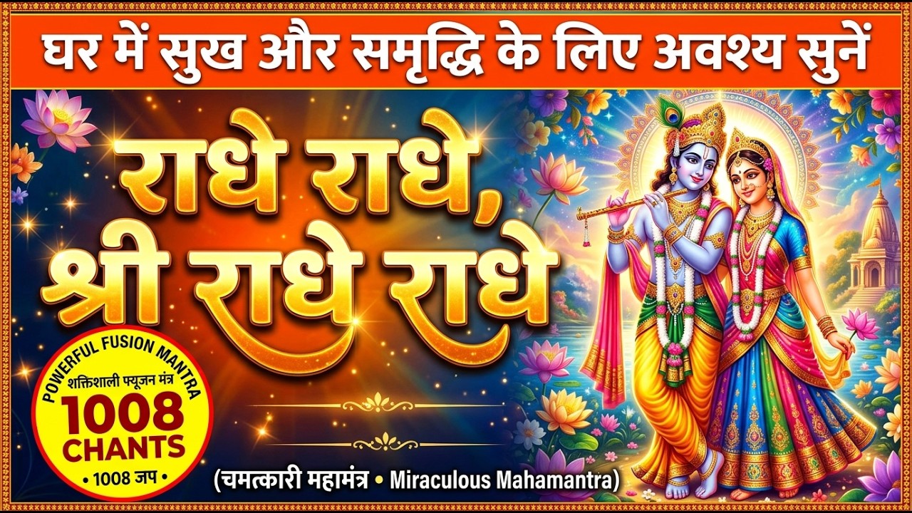 Radhe Radhe Mahamantra |  श्री राधे राधे महामंत्र | 1008 जाप | Fusion Chant | ‪@Stutibhajans