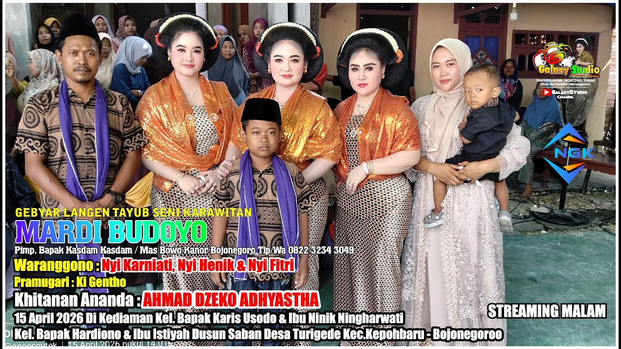 LIVE MALAM DI KEDIAMAN Bapak Karis Usodo&Ibu Ninik Ningharwati / Bapak Hardiono&Ibu Istiyah Turigede