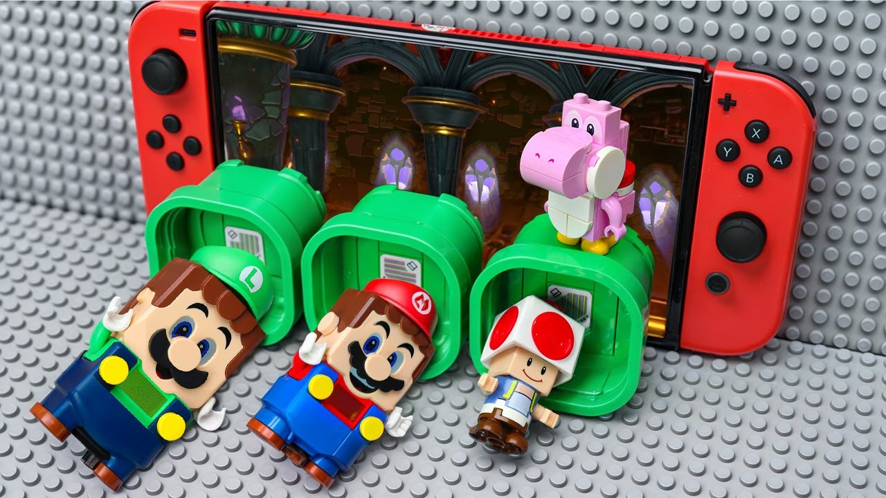 Lego Марио и Йоши выходят на Nintendo Switch, чтобы спасти Луиджи | История Super Mario Odyssey #...