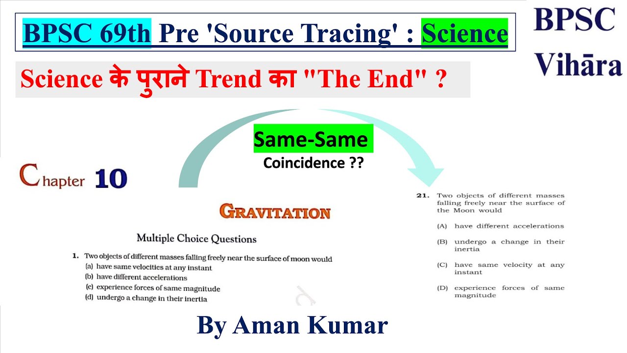 *With Proof* 69th BPSC में Science के Questions यहाँ से आये | Source of 69th BPSC | Science