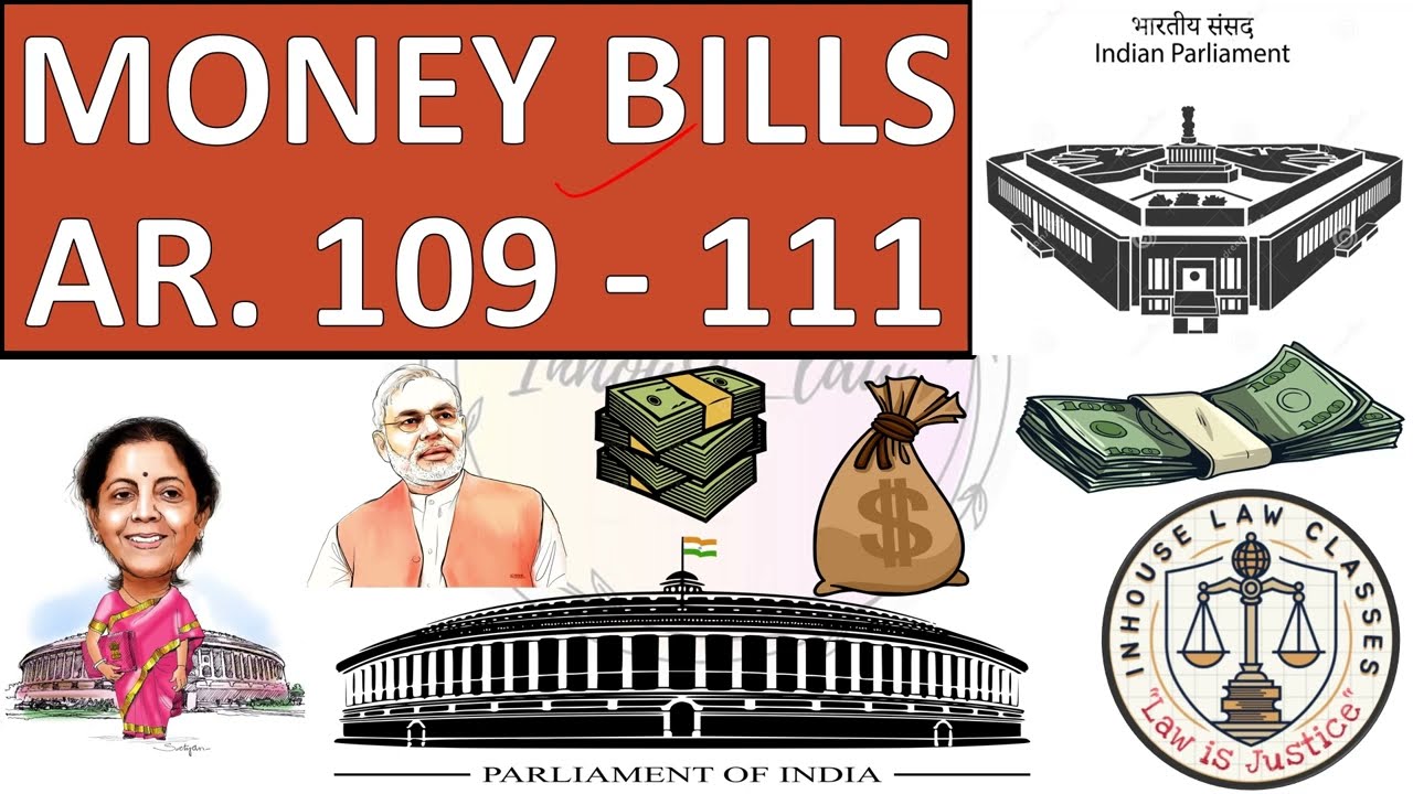 MONEY BILL !! ARTICLE 109 - 111 !! CONSTITUTION OF INDIA !!