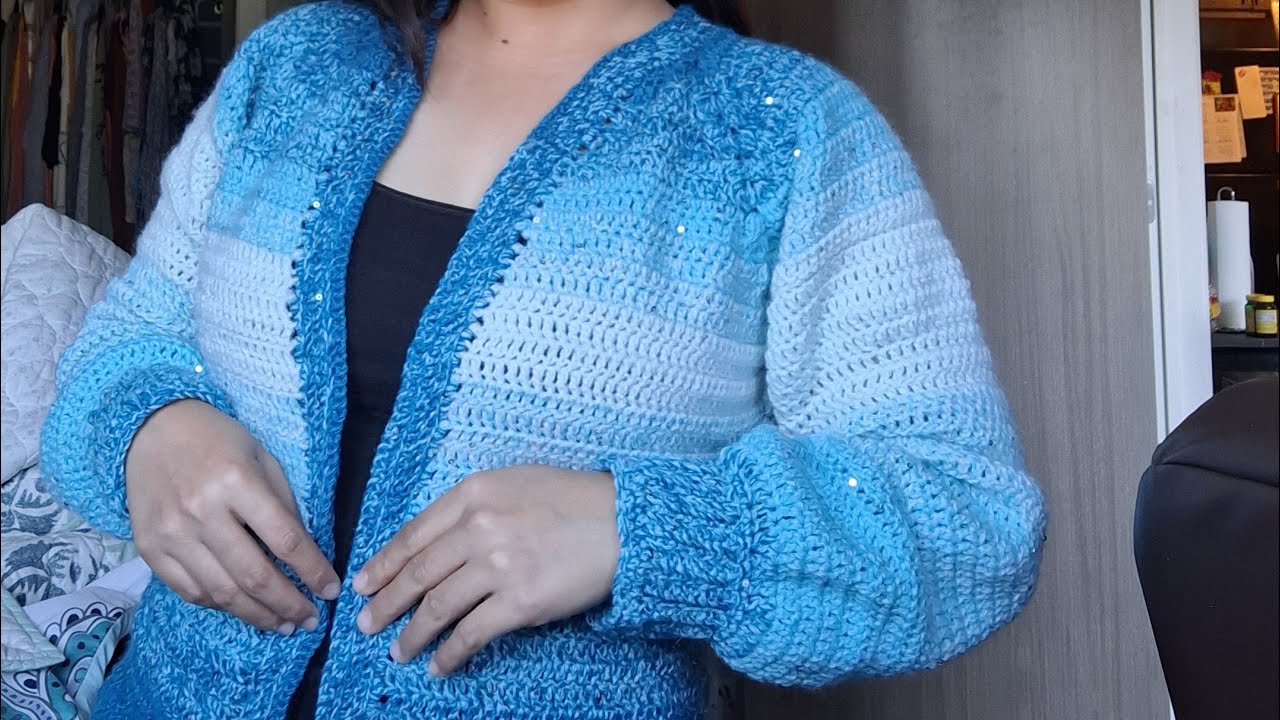 Blue Ombre Cardigan