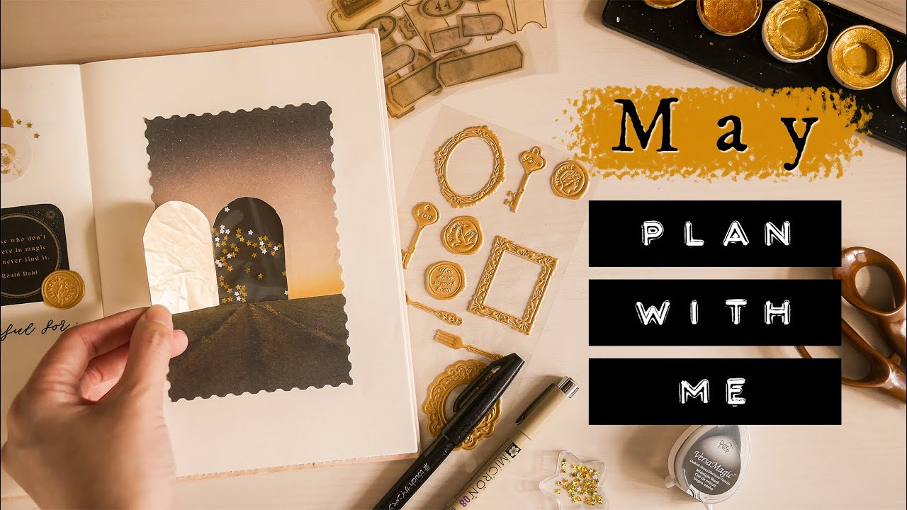 May Collage Bullet Journal Setup | Magic Moments Theme (Free Printable!)