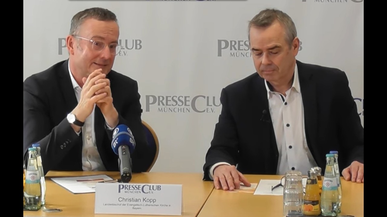 Besuch des Landesbischofs der evangelischen Kirche in Bayern, Christian Kopp, im PresseClub München