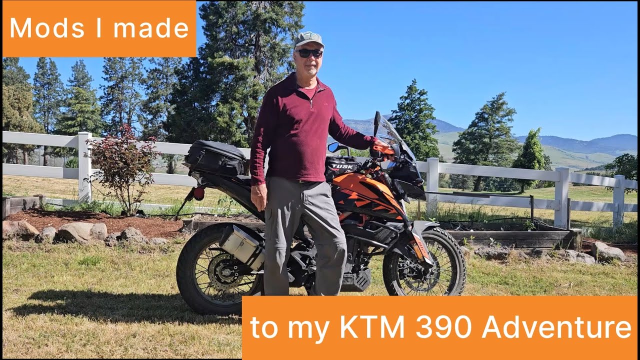 Mods I made to my KTM 390 Adventure motorcycle