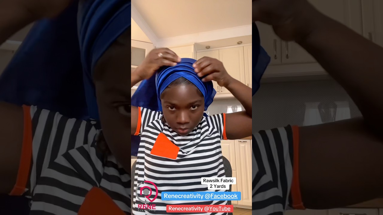 Rawsilk Turban Headwrap Tutorial #silk #turban #headwrapping