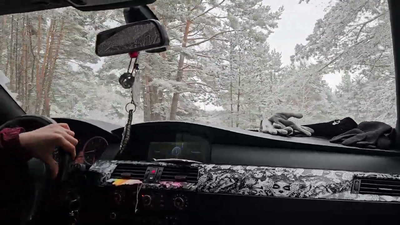 POV BMW E61 535D 370HP random winter drive