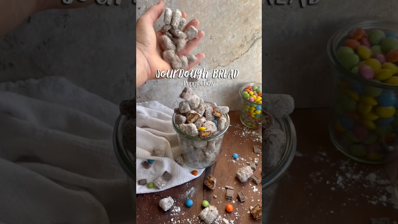 Forgot a Super Bowl Snack? 6 Ingredients. 10 Minutes. | Sourdough Bread Puppy Chow